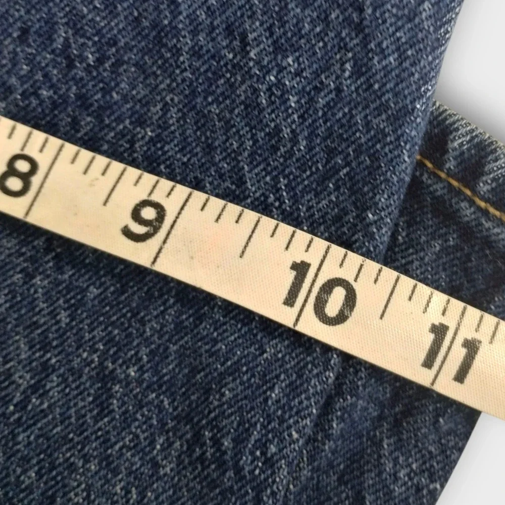 Old Navy Wide Leg Jeans Womens Sz 12 Extra High Rise Sky Hi Denim Blue Classic - Picture 7 of 9